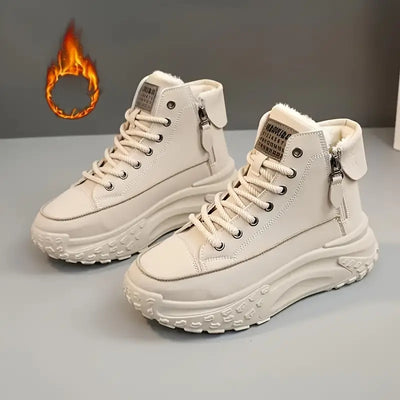 Bianca – Plateaustiefeletten mit Plüschfutter