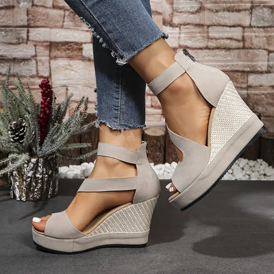 Oriane – Elegante Keilsandalen im Espadrille-Stil