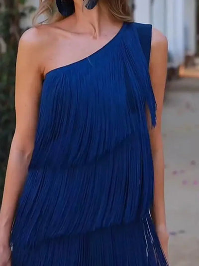 Andalusisches Kleid mit Fransen