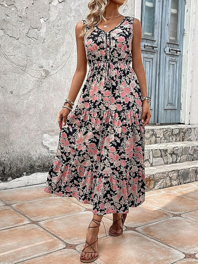 Katharina | Elegantes Blumenkleid in Premium-Qualität