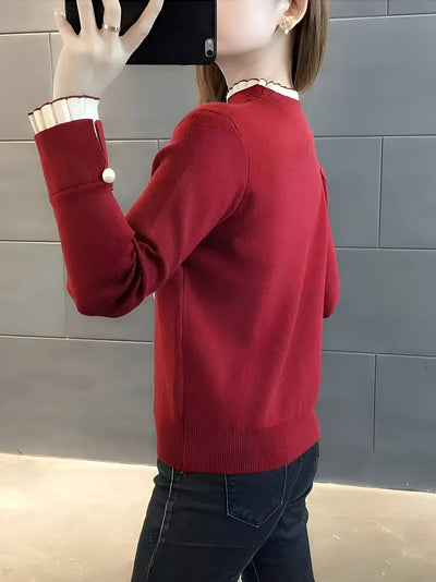 Hestia | Bequemes Patchwork Stricktop