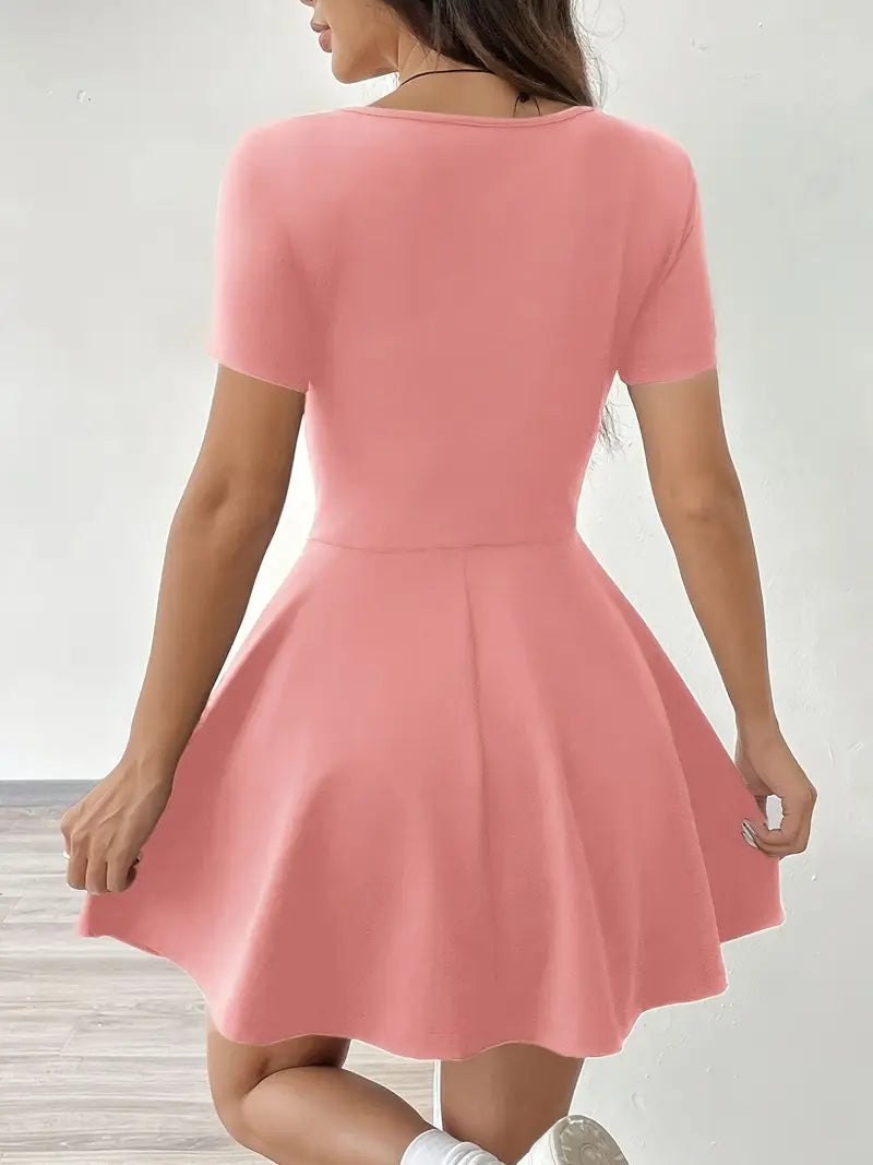 Gudrun – Schickes Skaterkleid mit integrierten Shorts und Tasche