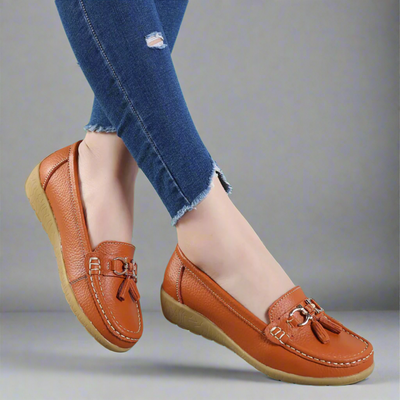 Adeltraut™  Handgefertigte bequeme Ledermokassins