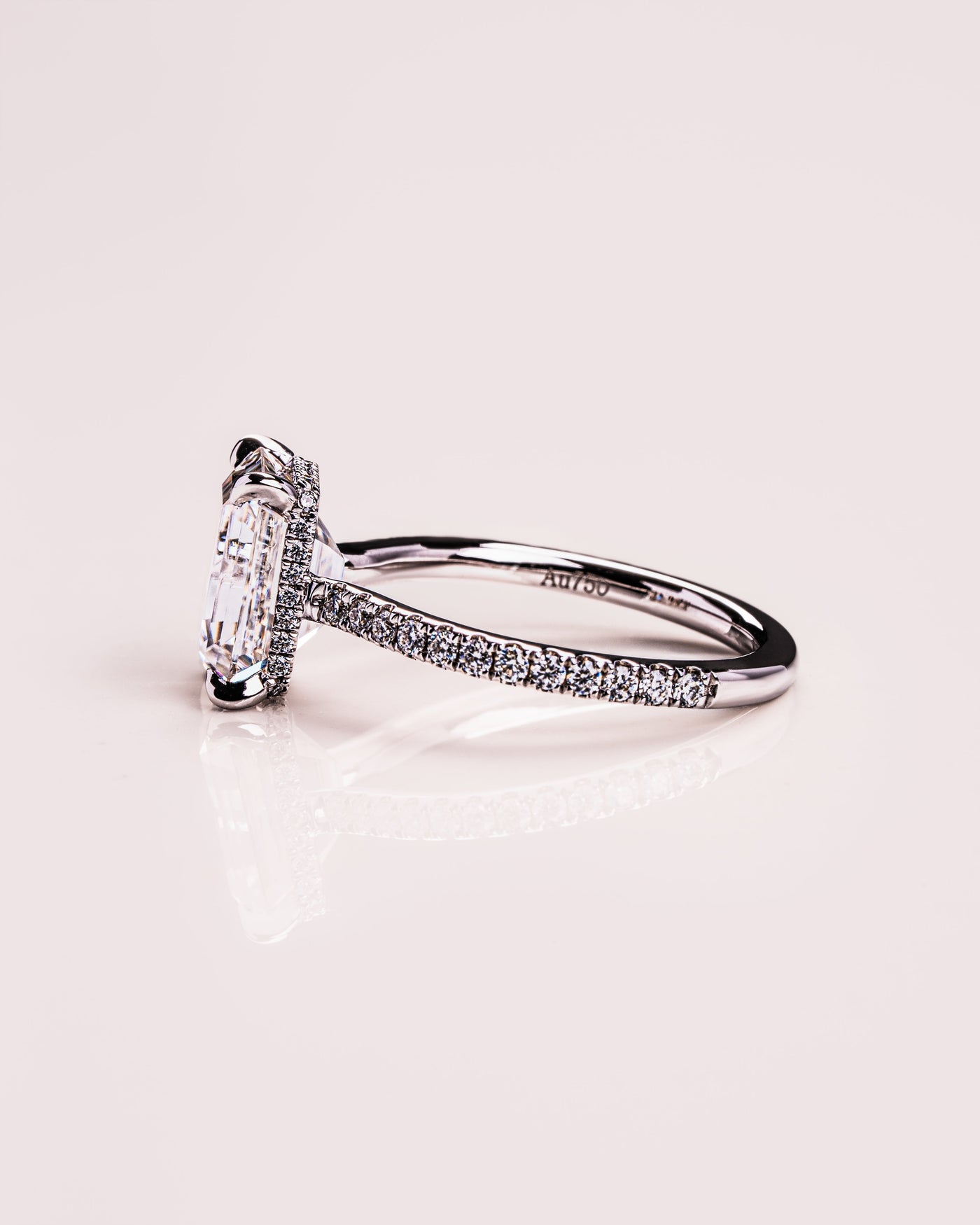 Jasmin (mit Pavé) - Smaragd | Silber