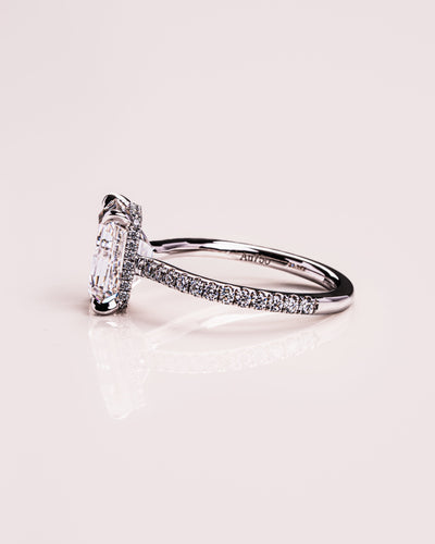 Jasmin (mit Pavé) - Smaragd | Silber