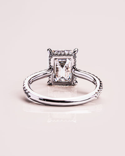 Jasmin (mit Pavé) - Smaragd | Silber