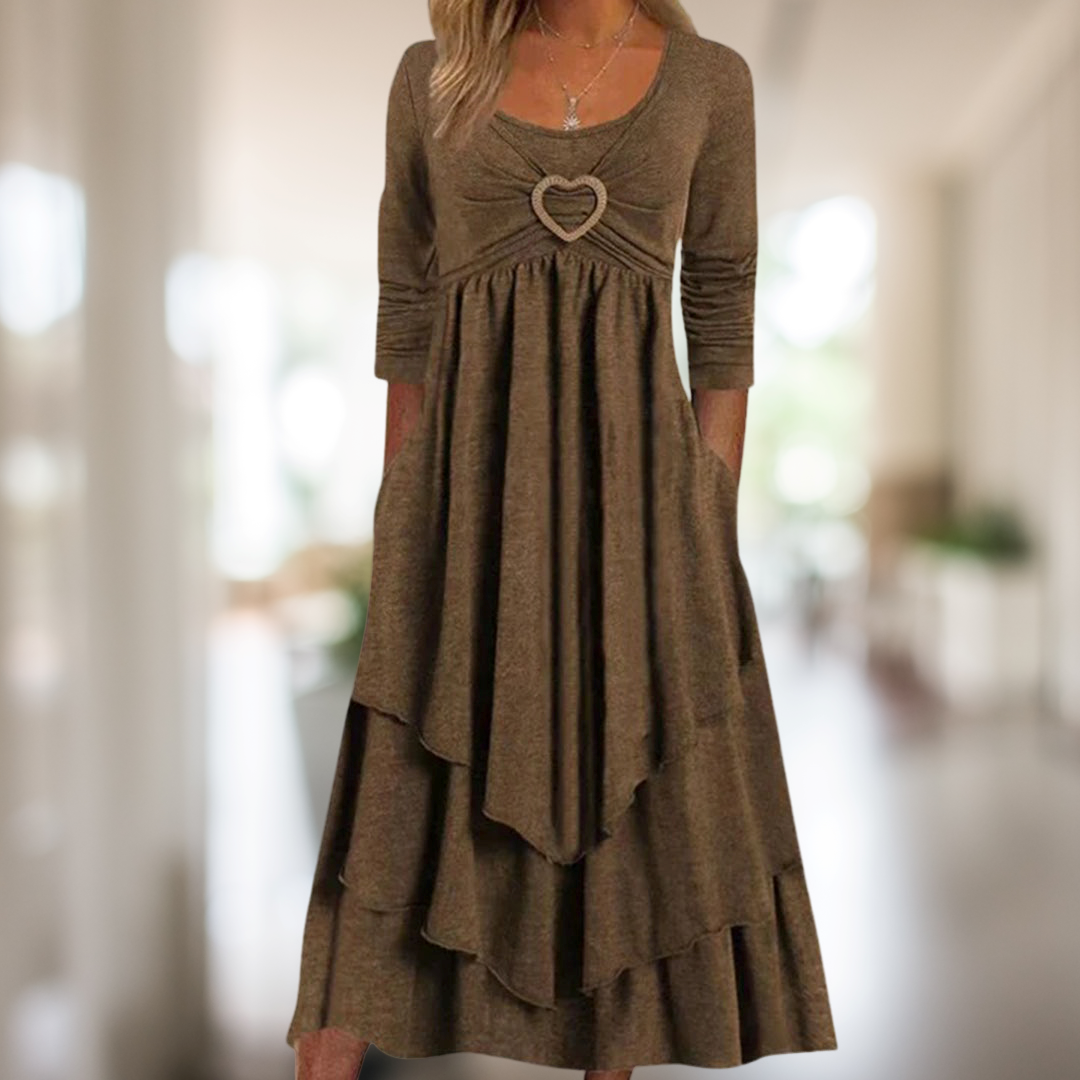 Areba - Entspanntes langes Kleid