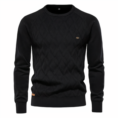 Herren-Strickpullover mit Rautenmuster - Adam