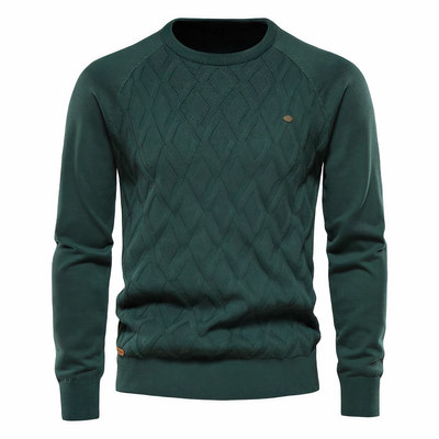 Herren-Strickpullover mit Rautenmuster - Adam