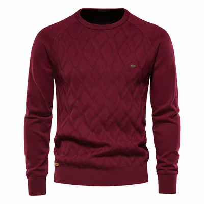 Herren-Strickpullover mit Rautenmuster - Adam