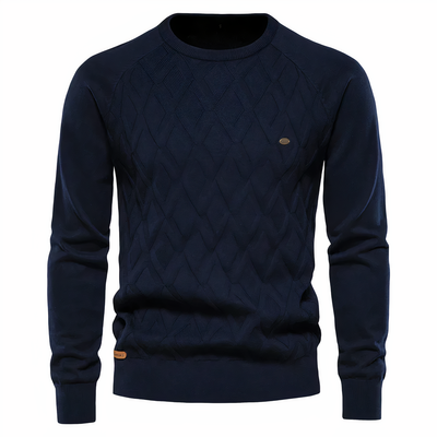 Herren-Strickpullover mit Rautenmuster - Adam