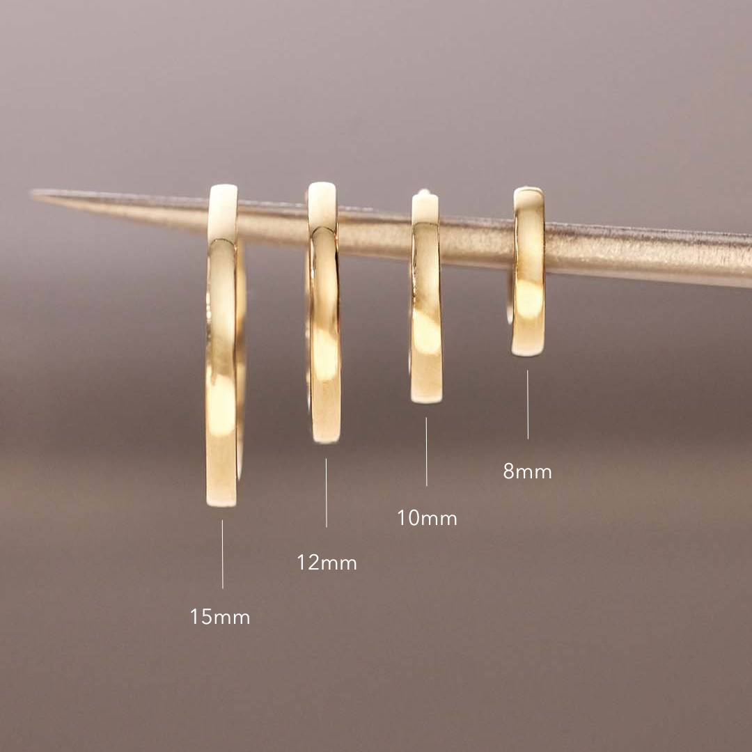 Einzelner Huggie (8mm) | Gold