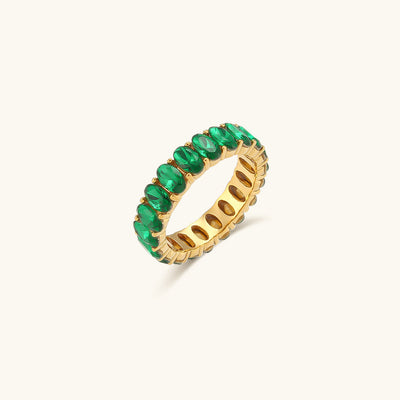 Antoinette Diamant Simulant Gold Ring