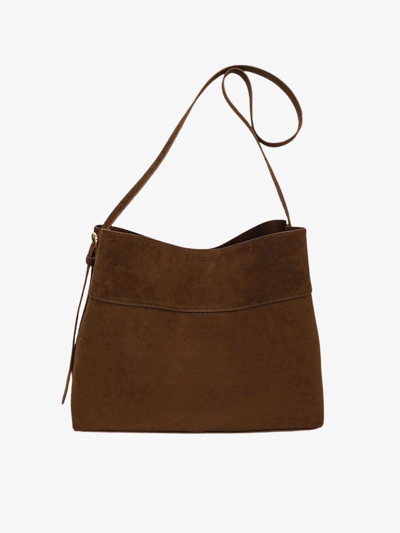 Brianna | Verstellbare Schulter-Crossbody-Tasche Aus Premium Veganem Wildleder Für 13 Zoll Laptops