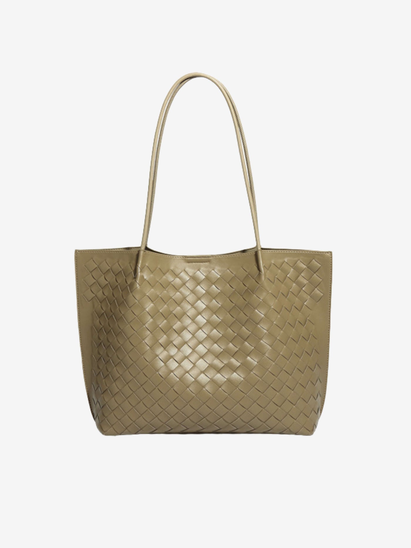 Lila Woven Everyday Tote Bag Aus Premium Veganleder Mit Passendem Kosmetiktäschchen