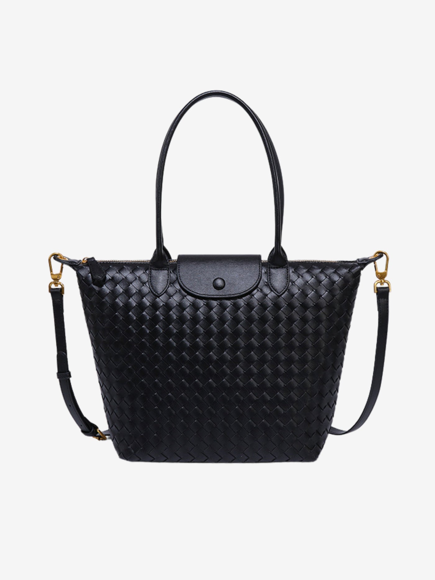 Isabelle | Geräumige Braided Tote Aus Premium Veganleder Mit Abnehmbarem Tragegurt