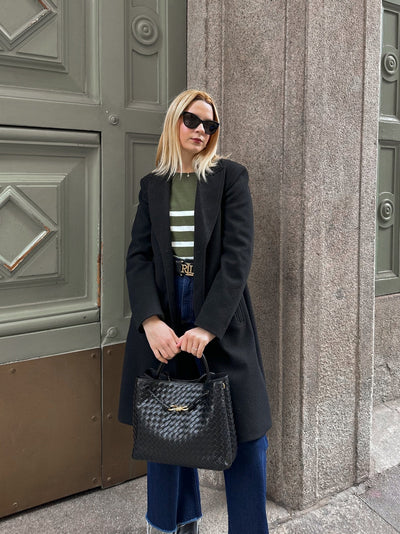 Vivienne | Klassische Oversized Woven Bag Aus Veganer Leder