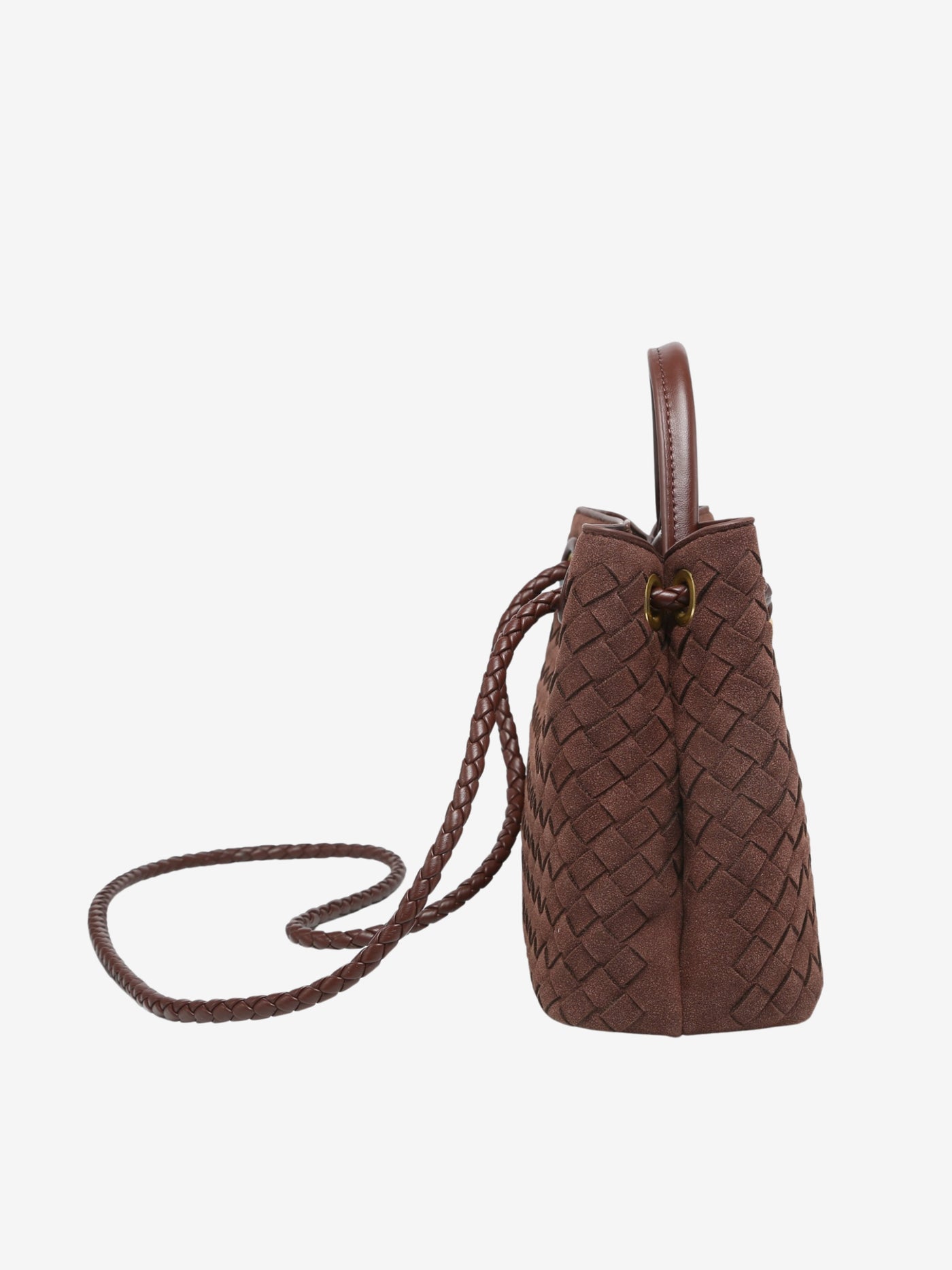 Malia | Kompakte Texturierte Woven Crossbody Tasche Aus Veganem Wildleder