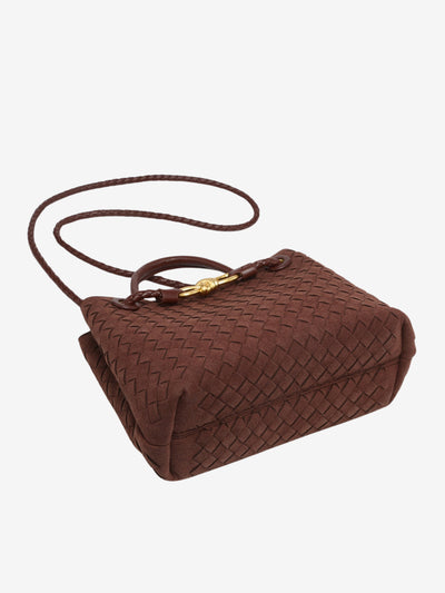 Malia | Kompakte Texturierte Woven Crossbody Tasche Aus Veganem Wildleder