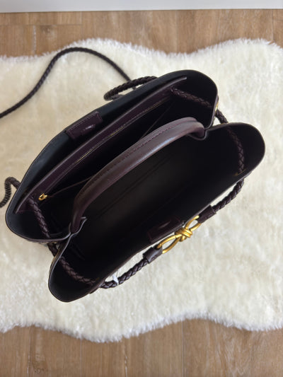 Vivienne | Klassische Oversized Woven Bag Aus Veganer Leder