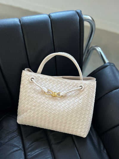 Vivienne | Klassische Oversized Woven Bag Aus Veganer Leder