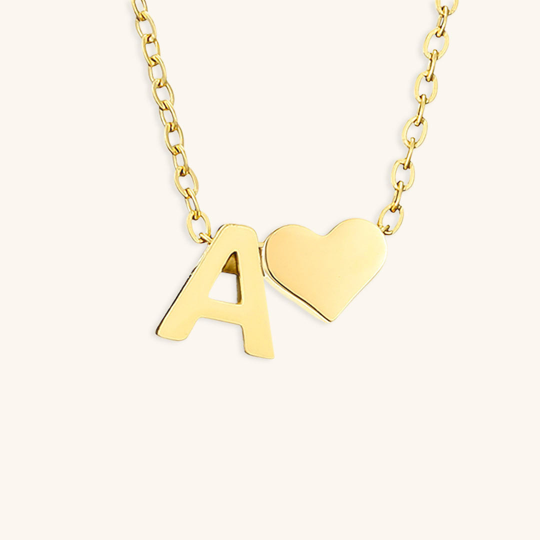 Ria Initial Letter Gold Halskette