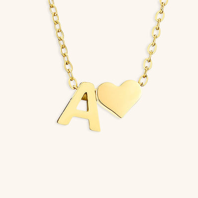 Ria Initial Letter Gold Halskette