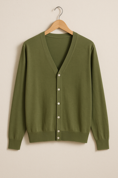 Adam Strickjacke mit V-Ausschnitt und Knöpfen