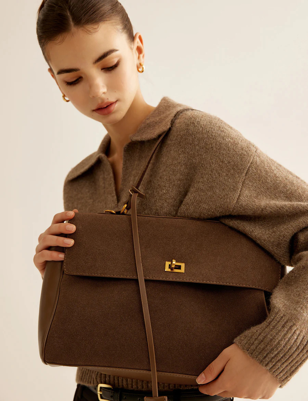 Elegante Umhängetasche mit Klappe