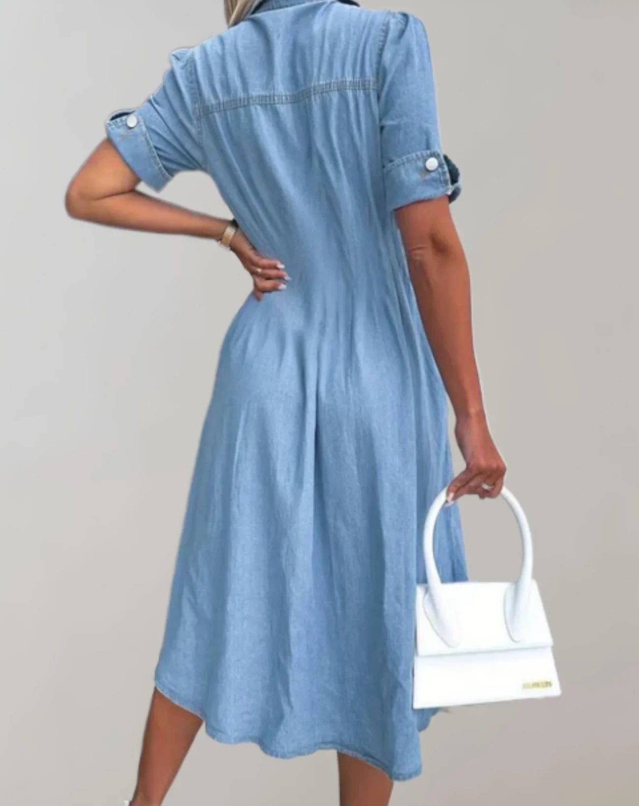 Oriana – Vielseitiges Baumwoll-Jeanskleid