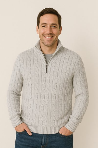 Anton Kabelstrickpullover