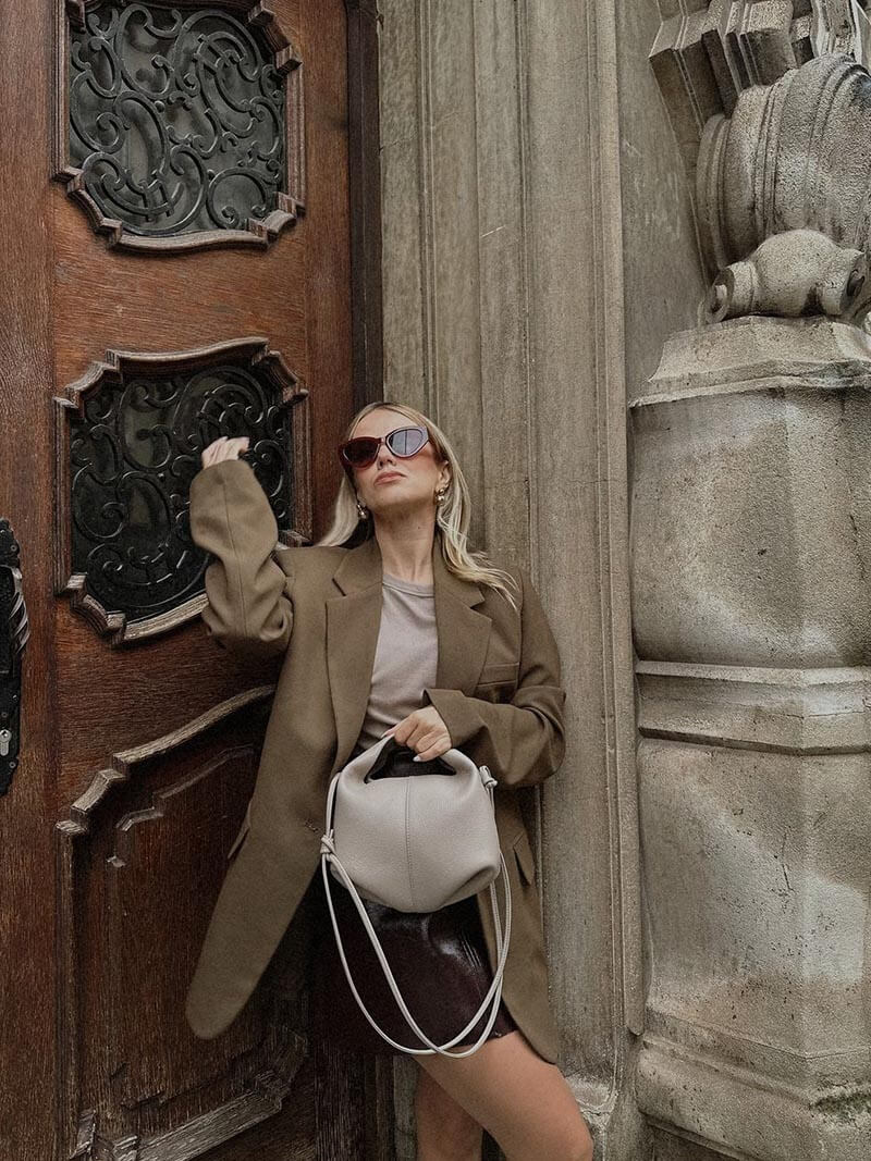 Klassische Ledertasche mit stilvoller Funktionalität