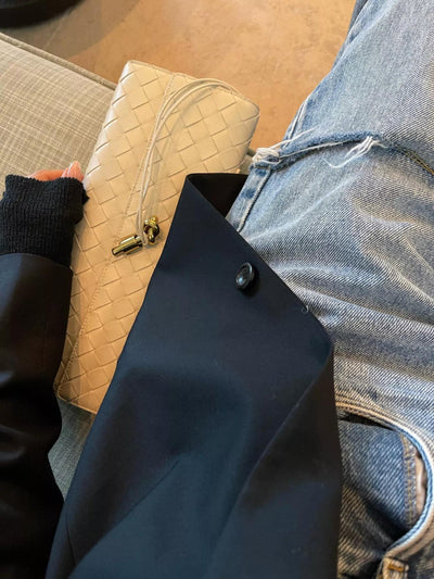 Camila Luxe Slim Clutch Aus Veganem Leder Mit Abnehmbarem Schultergurt, Elegante Handtasche