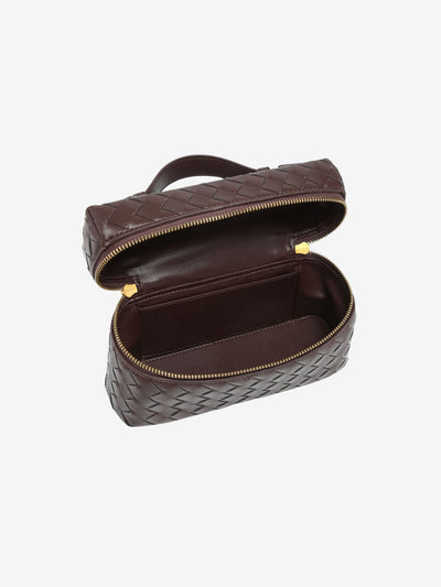 Juliette Polierte Strukturierte Woven Handtasche Aus Veganem Leder Mit Abnehmbarem Tragegurt