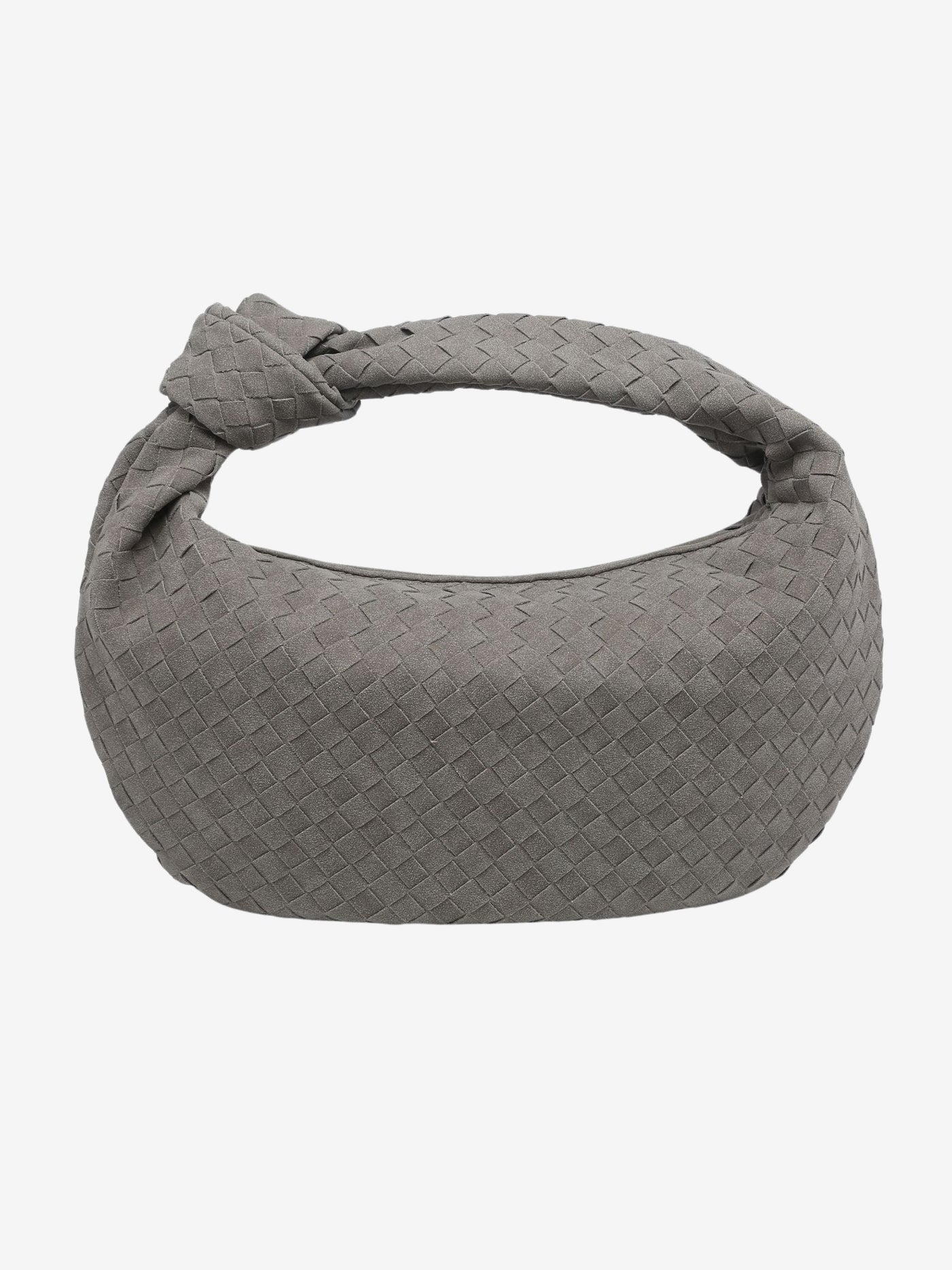 Celeste Knotted Braided Medium Suede Bag - Elegante, Vegane Leder-Handtasche mit Raffiniertem Design