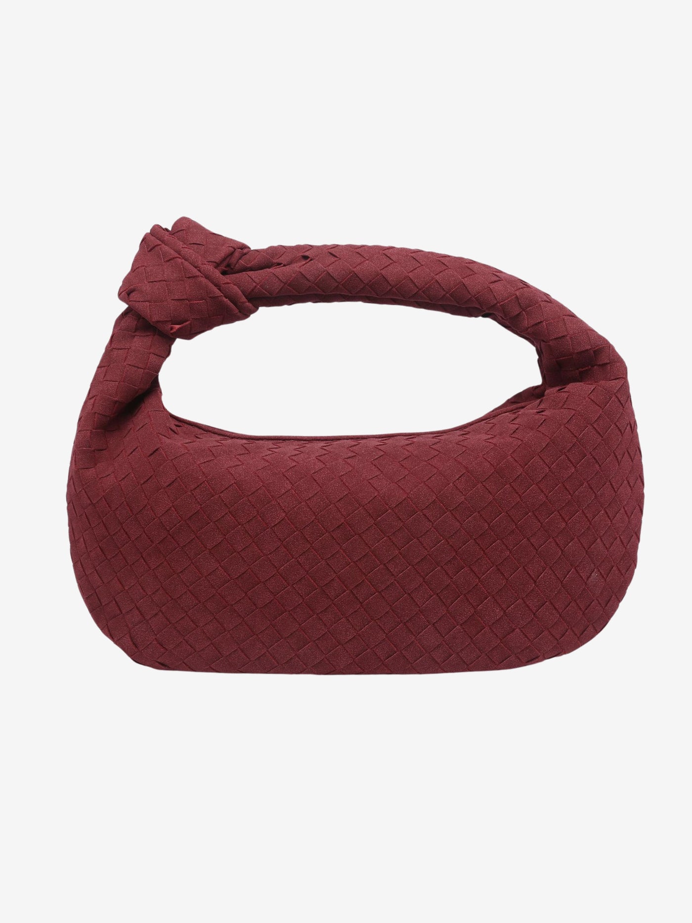 Celeste Knotted Braided Medium Suede Bag - Elegante, Vegane Leder-Handtasche mit Raffiniertem Design