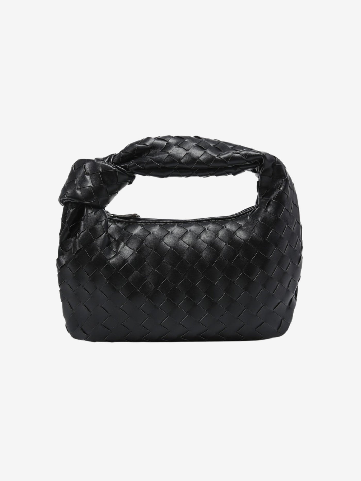 Sienna | Mini Braided Handle Tasche Aus Premium Veganem Leder, 28x15cm