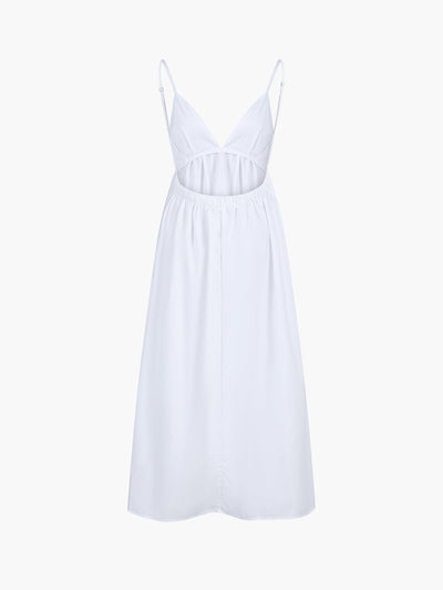 Camille – Luftiges Maxikleid mit offenem Rücken