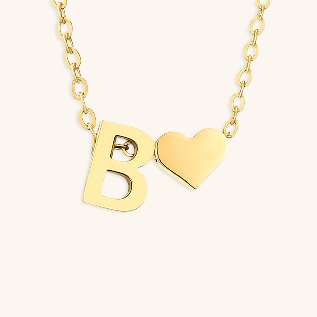 Ria Initial Letter Gold Halskette