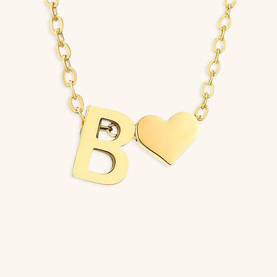Ria Initial Letter Gold Halskette