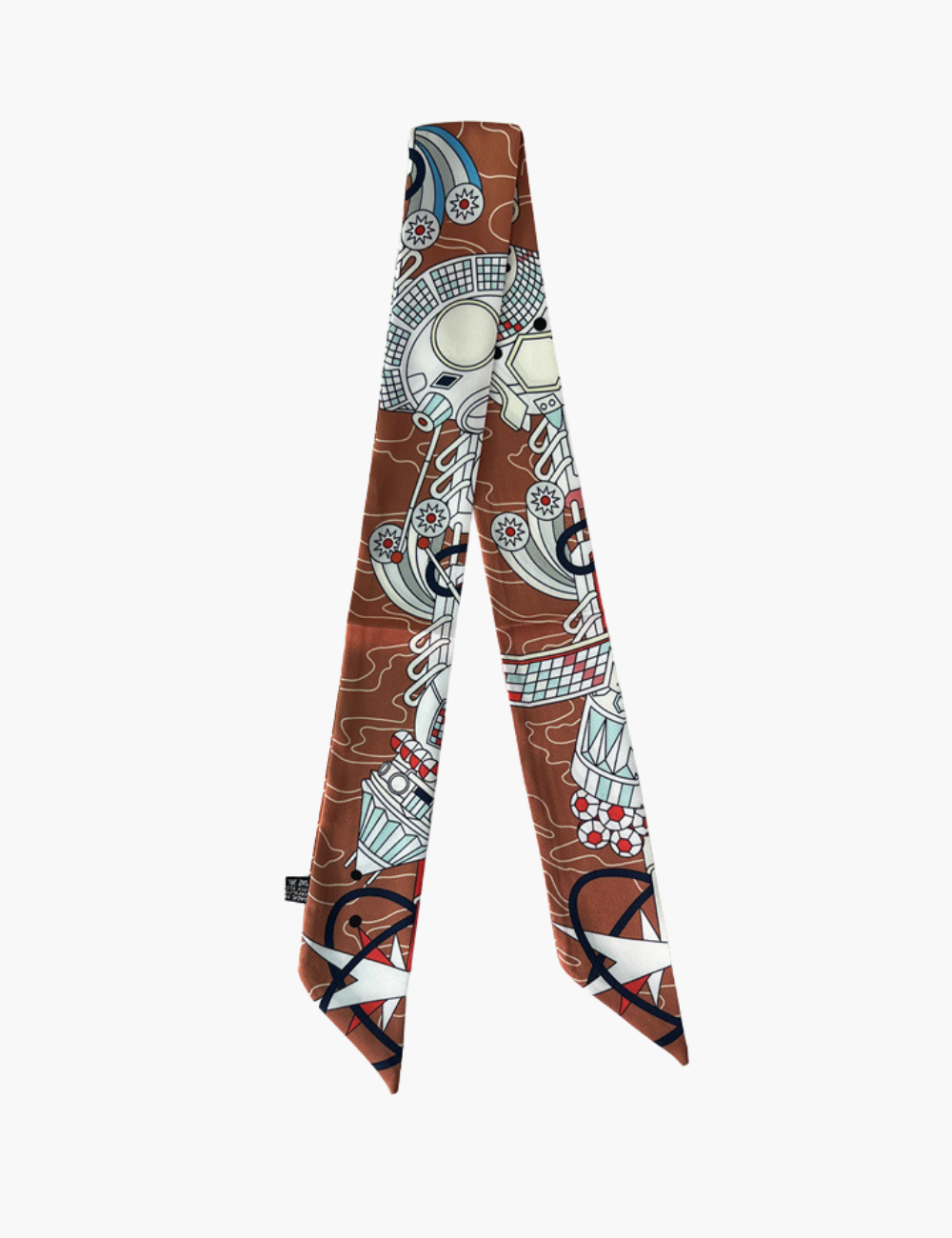 Taschenanhänger – Schleife mit Tuch