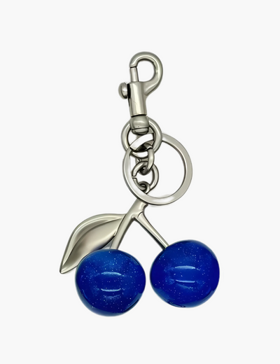 Taschenanhänger – Kirschen-Anhänger mit Schlüsselring