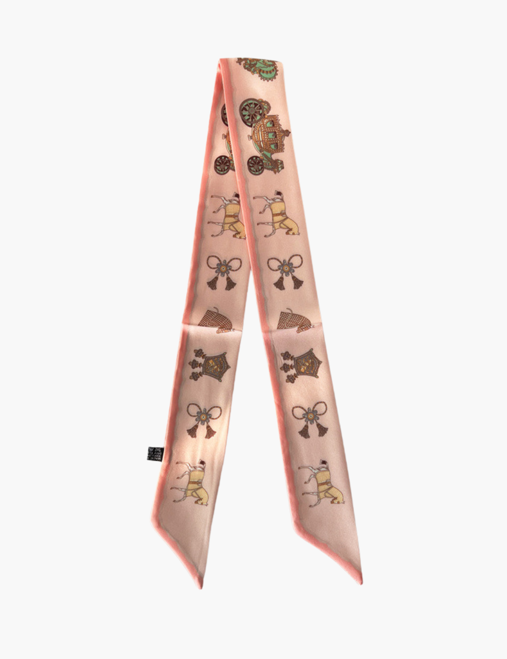 Taschenanhänger – Schleife mit Tuch