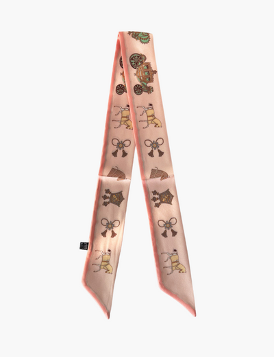 Taschenanhänger – Schleife mit Tuch