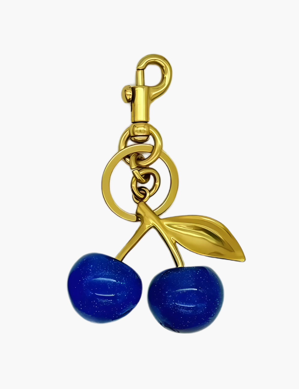 Taschenanhänger – Kirschen-Anhänger mit Schlüsselring