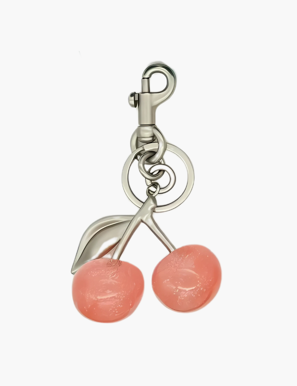 Taschenanhänger – Kirschen-Anhänger mit Schlüsselring