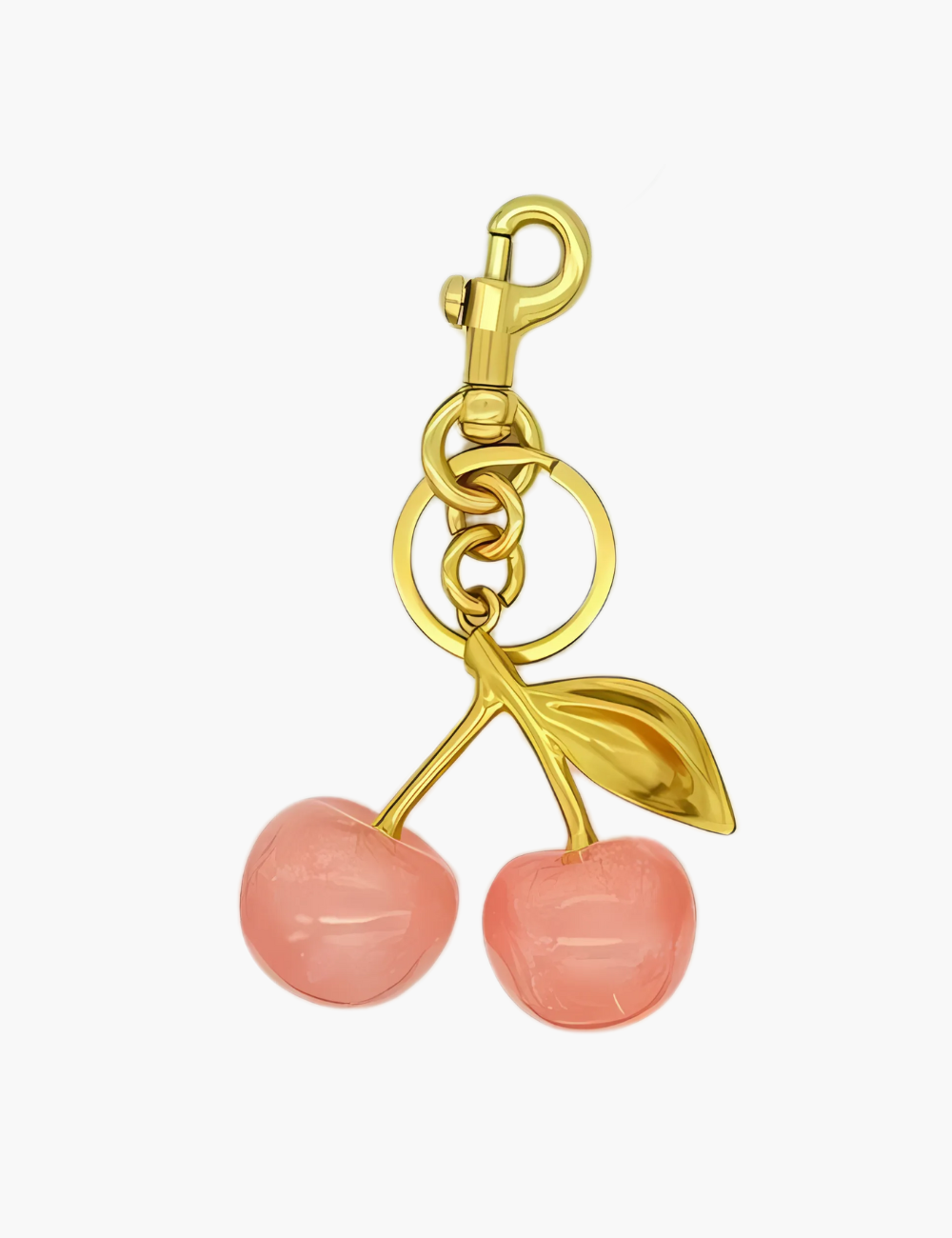 Taschenanhänger – Kirschen-Anhänger mit Schlüsselring