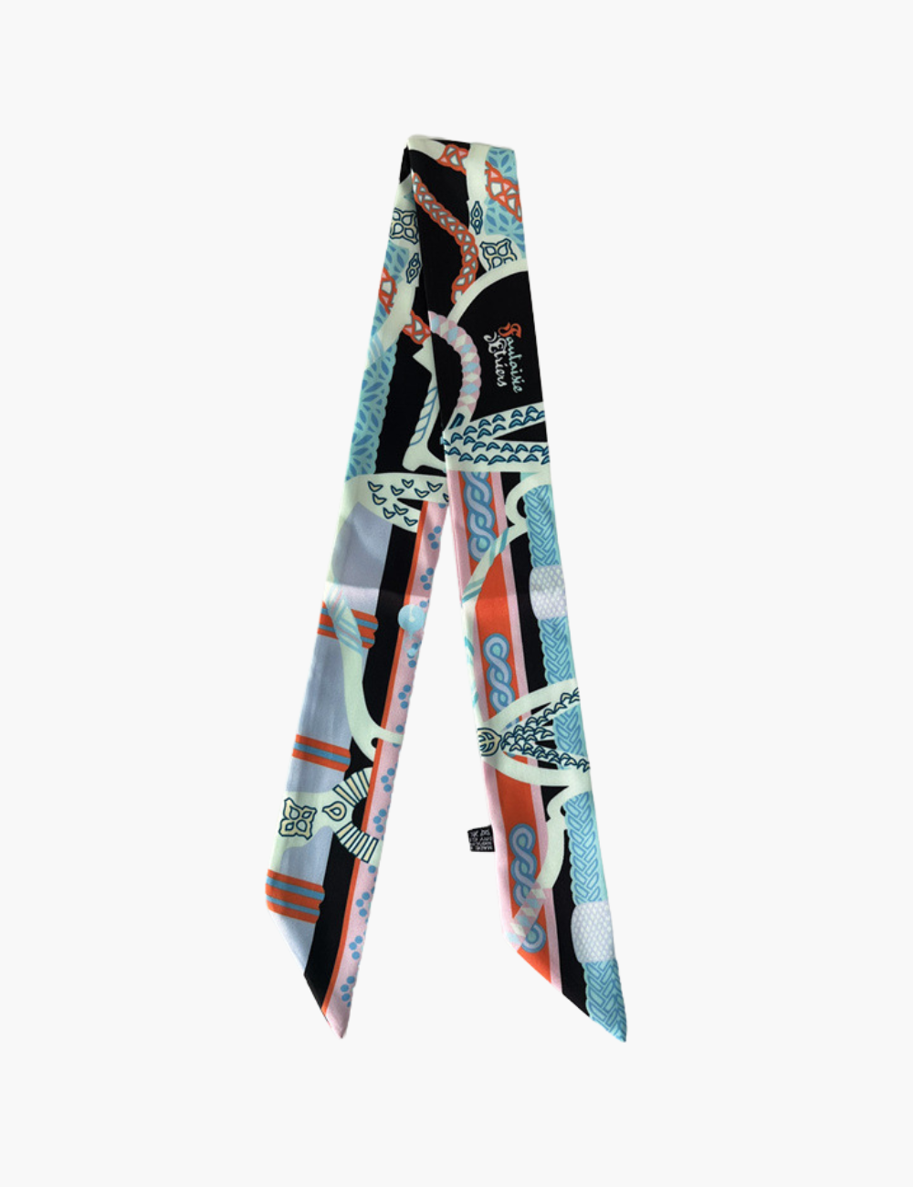 Taschenanhänger – Schleife mit Tuch