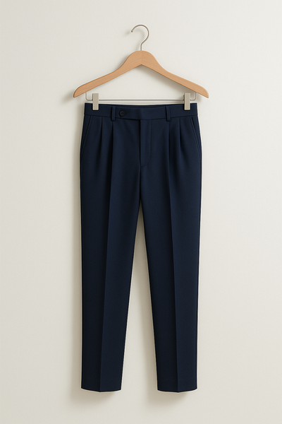 Bastiaen Faltenhose mit hohem Bund