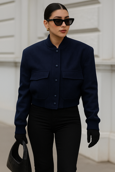 Bettina Blousonjacke Kurz mit Pattentaschen